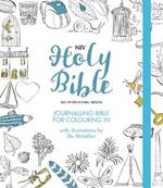 NIV Journalling Bible for Colouring In: With unlined margins and illustrations to colour in