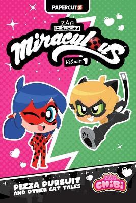 Miraculous Chibi Vol. 1: Pizza Pursuit and Other Cat Tales - Josh Trujillo,Carrie Harris - cover