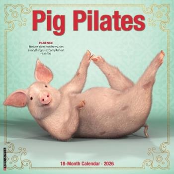 Libro in inglese Pig Pilates 2026 12 X 12 Wall Calendar  - Willow Creek Press