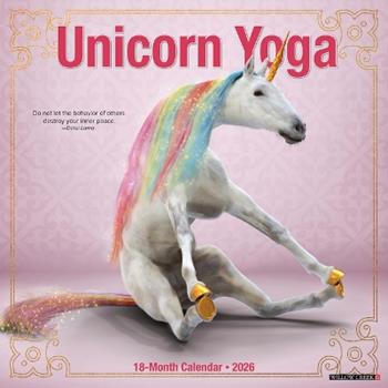 Libro in inglese Unicorn Yoga 2026 12 X 12 Wall Calendar  - Willow Creek Press
