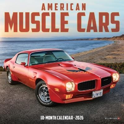 American Muscle Cars 2026 7 X 7 Mini Wall Calendar - Willow Creek Press - cover
