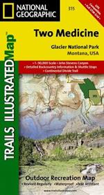 Two Medicine, Glacier National Park: Trails Illustrated National Parks