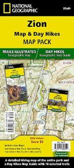 Zion National Day Hikes and National Park [Map Pack Bundle]