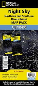 National Geographic Night Sky (Stargazer Folded Map Pack Bundle)