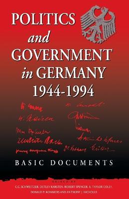 Politics and Government in Germany, 1944-1994: Basic Documents - cover