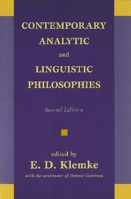 Contemporary Analytic and Linguistic Philosophies - cover