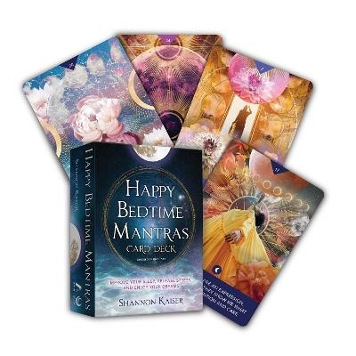 Happy Bedtime Mantras Card Deck: Improve Your Sleep, Release Stress, and Enjoy Your Dreams - Shannon Kaiser - cover