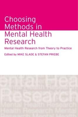 Choosing Methods in Mental Health Research: Mental Health Research from Theory to Practice - cover