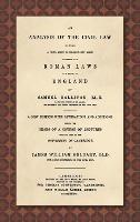 An Analysis of the Civil Law [1836] - Samuel Hallifax - cover
