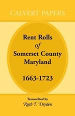 Rent Rolls of Somerset County, Maryland, 1663-1723