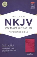 NKJV Compact Ultrathin Bible, Pink LeatherTouch
