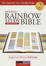 Holman Rainbow Study Bible: KJV Edition, Brown/Lavender LeatherTouch