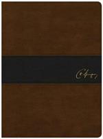 KJV Spurgeon Study Bible, Brown/Black LeatherTouch
