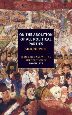 On The Abolition Of All Polictical - Simone Weil - cover