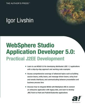 WebSphere Studio Application Developer 5.0: Practical J2EE Development - Igor Livshin - cover