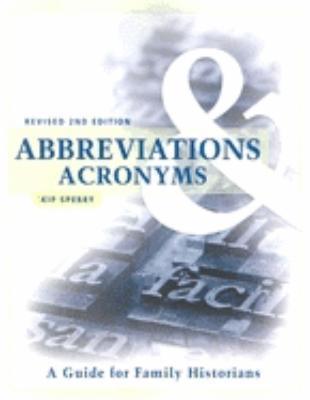Abbreviations & Acronyms: Revised 2nd Edition - Kip Sperry - cover