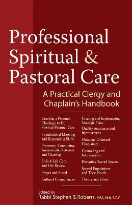 Professional Spiritual & Pastoral Care: A Practical Clergy and Chaplain's Handbook - cover