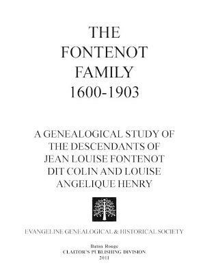 The Fontenot Family 1600-1903 - Eghs - cover