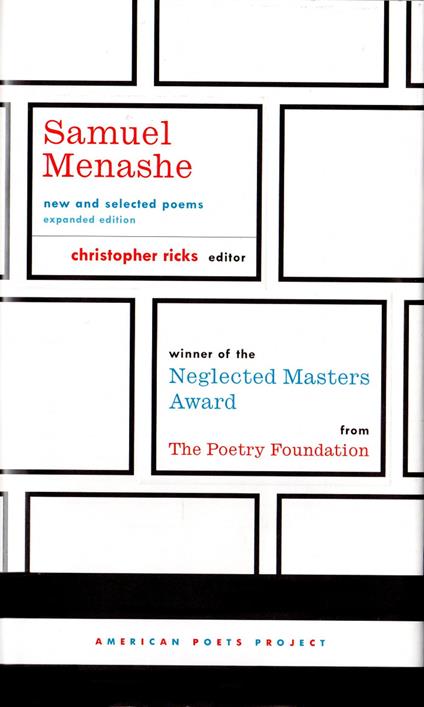 Samuel Menashe: New and Selected Poems