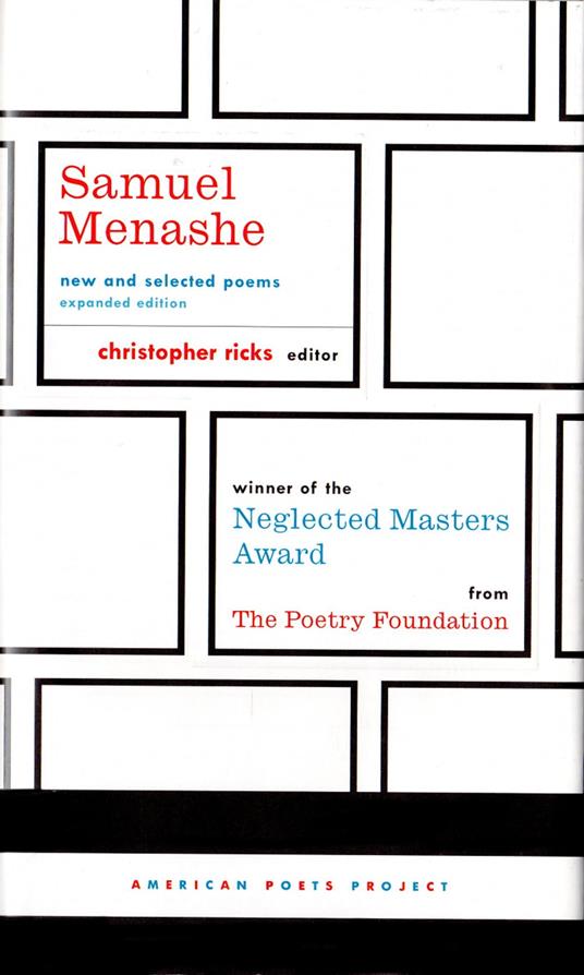 Samuel Menashe: New and Selected Poems