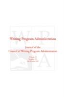 Wpa: Writing Program Administration 31.1-2 - cover