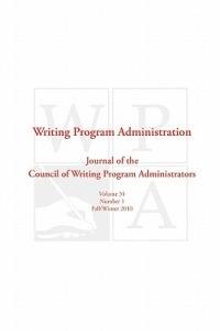 Wpa: Writing Program Administration 34.1 - cover