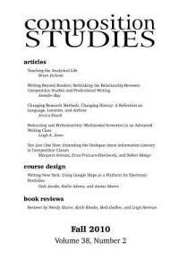 Composition Studies 38.2 (Fall 2010) - cover