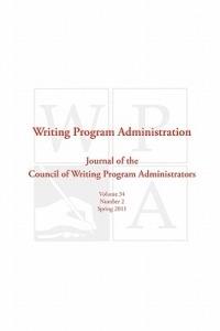 Wpa: Writing Program Administration 34.2 - cover