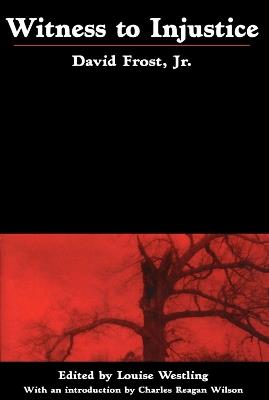 Witness to Injustice - David Frost - cover