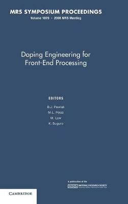 Doping Engineering for Front-End Processing: Volume 1070 - cover