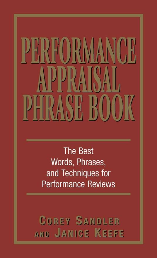Performance Appraisal Phrase Book
