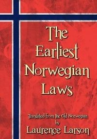 The Earliest Norwegian Laws - cover