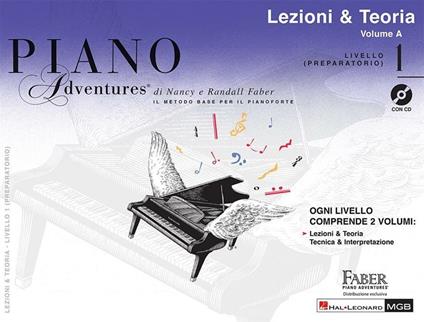  Piano Adventures: Lezioni & Teoria Livello 1 + CD. edizione italiana - copertina