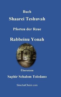 Buch Shaarei Teshuvah - Pforten der Reue - Rabbeinu Yonah - cover