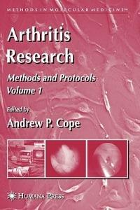 Arthritis Research: Volume 1: Methods and Protocols - cover