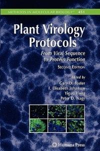 Plant Virology Protocols: From Viral Sequence to Protein Function - cover
