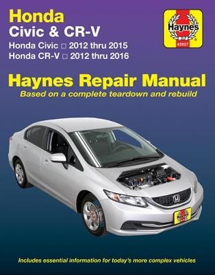 Honda Civic (12-15) & CR-V (12-16) Haynes Manual (USA): 2012-16 - Haynes Publishing - cover