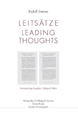 Leitsatze - Leading Thoughts: Bilingual Edition (Cw 26) - Rudolf Steiner - cover