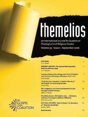 Themelios, Volume 33, Issue 2 - cover