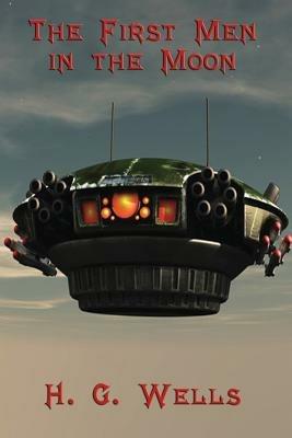 The First Men in the Moon - H G Wells - cover