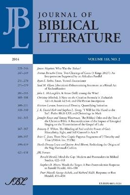 Journal of Biblical Literature 133.2, 2014 - cover