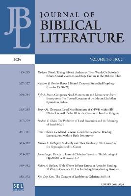 Journal of Biblical Literature 143.2 (2024) - cover