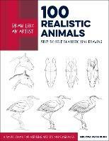 Draw Like an Artist: 100 Realistic Animals: Step-by-Step Realistic Line Drawing  **A Sourcebook for Aspiring Artists and Designers - Melissa Washburn - cover
