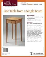 Fine Woodworking's Side Table from a Single Board Plan