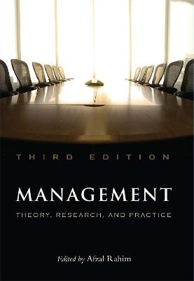 Management: Theory, Research, and Practice - cover