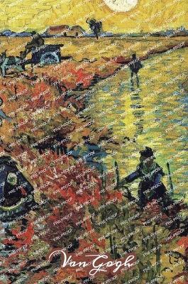 The Red Vineyard Van Gogh Note Book: Hardcover Journal Notebook Diary with Dot Grid, Lined, Blank Vintage Paper for Writing Drawing Journaling - Sketchlogue - cover