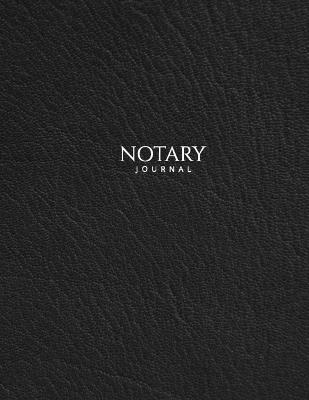 Notary Journal: Public Record Book for Men Women, Logbook for Notarial Acts, 390 Entries, A4, Black Cover - Notes for Work - cover