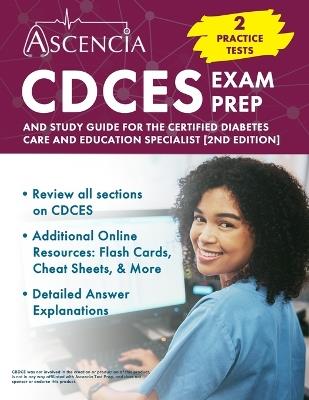 CDCES Exam Prep: 2 Practice Tests and Study Guide for the Certified Diabetes Care and Education Specialist [2nd Edition] - Jeremy Downs - cover
