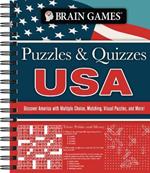 Brain Games - Puzzles and Quizzes - USA: Discover America with Multiple Choice, Matching, Visual Puzzles, and More!
