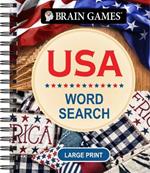 Brain Games - USA Word Search - Large Print